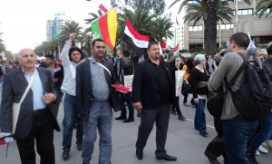 Hussam and the Iraqi delegation int the World Social Forum - Tunis - 2013