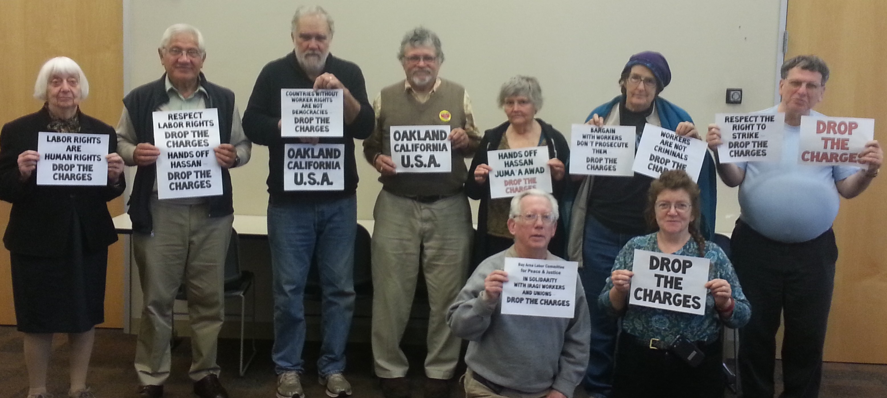Oakland Labor Committee Shows Solidarity with Iraqi Oil Union Leader