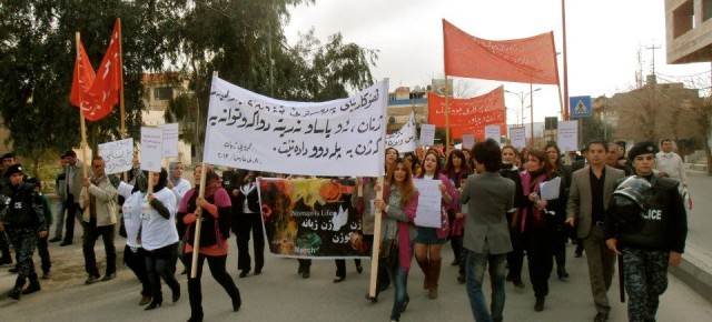 Women Rights Activists in Kurdistan: March 8th-No for Bargaining on Women's Rights