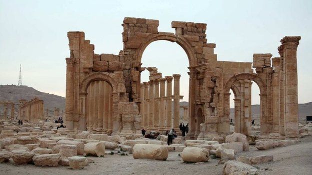There are fears that the ancient city of Palmyra will be destroyed after it was seized by IS 