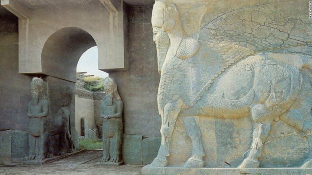 The ancient Assyrian city of Nimrud in Iraq.