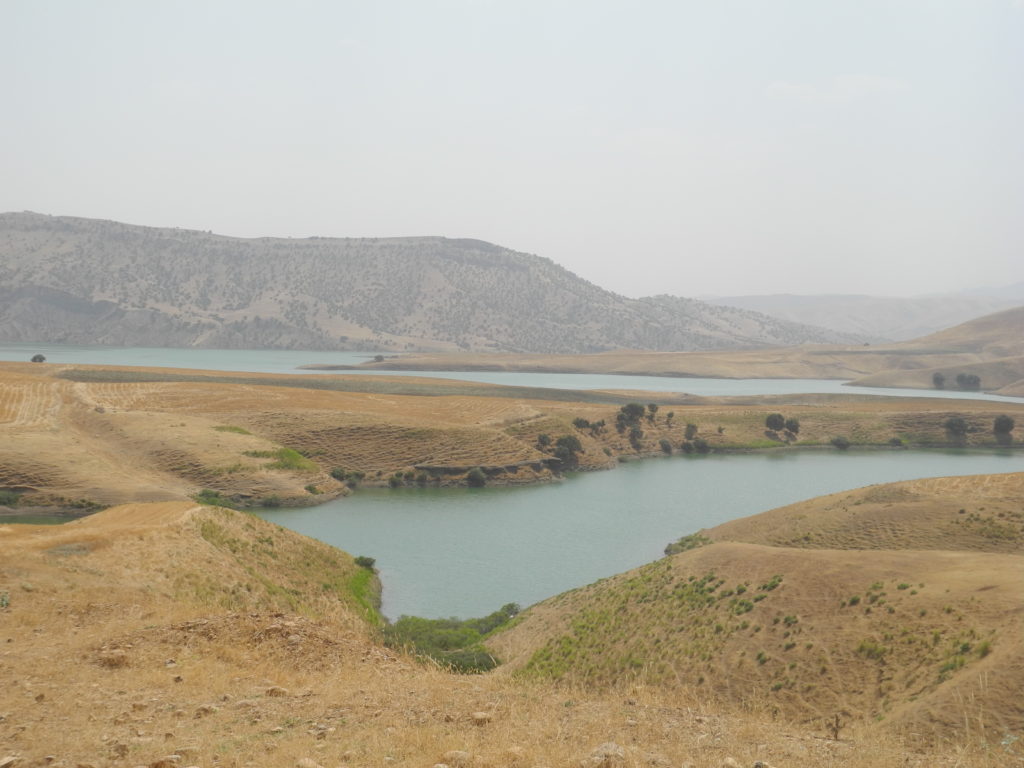 Rising water levels in this lake due to increased water flows from Iran.