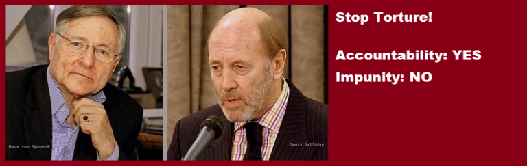 STOP TORTURE: Accountability: YES – Impunity: NO!