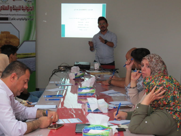 The Diwaniyah Environment and Peace Forum Organizes a Training on Campaign Management